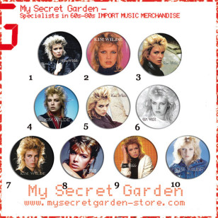 Kim Wilde - 80's Portrait  Pinback Button Badge Set 4a or 4b( or Hair Ties / 4.4 cm Badge / Magnet / Keychain Set )